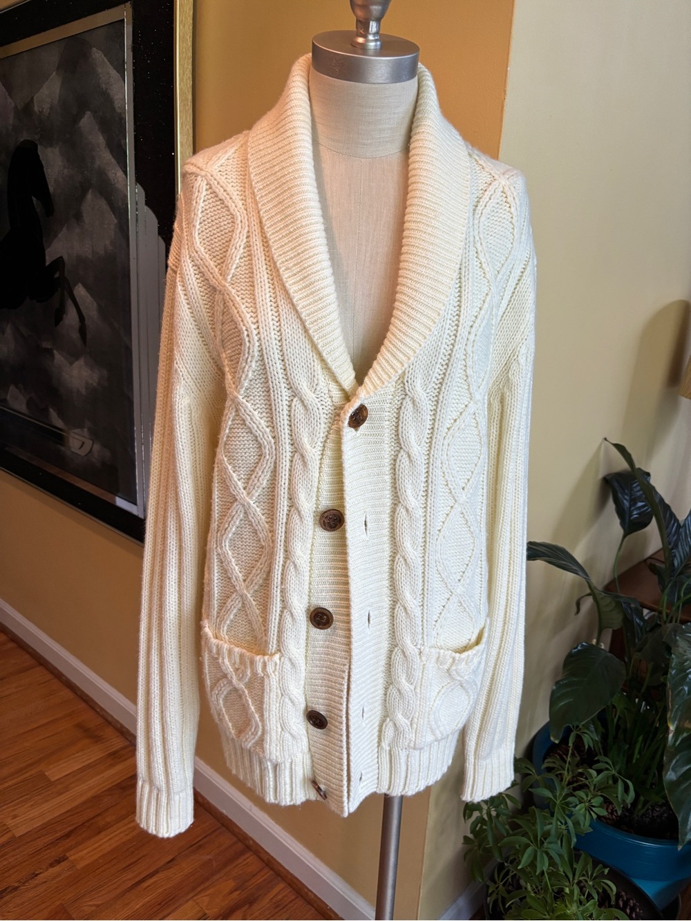 vintage sears acrylic cardigan sweater